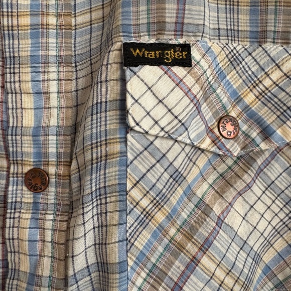 Wrangler Vintage Western Plaid Shirt (Men’s M) - Picture 2 of 3